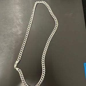 7mm 925 Sterling Silver Miami Cuban Chain